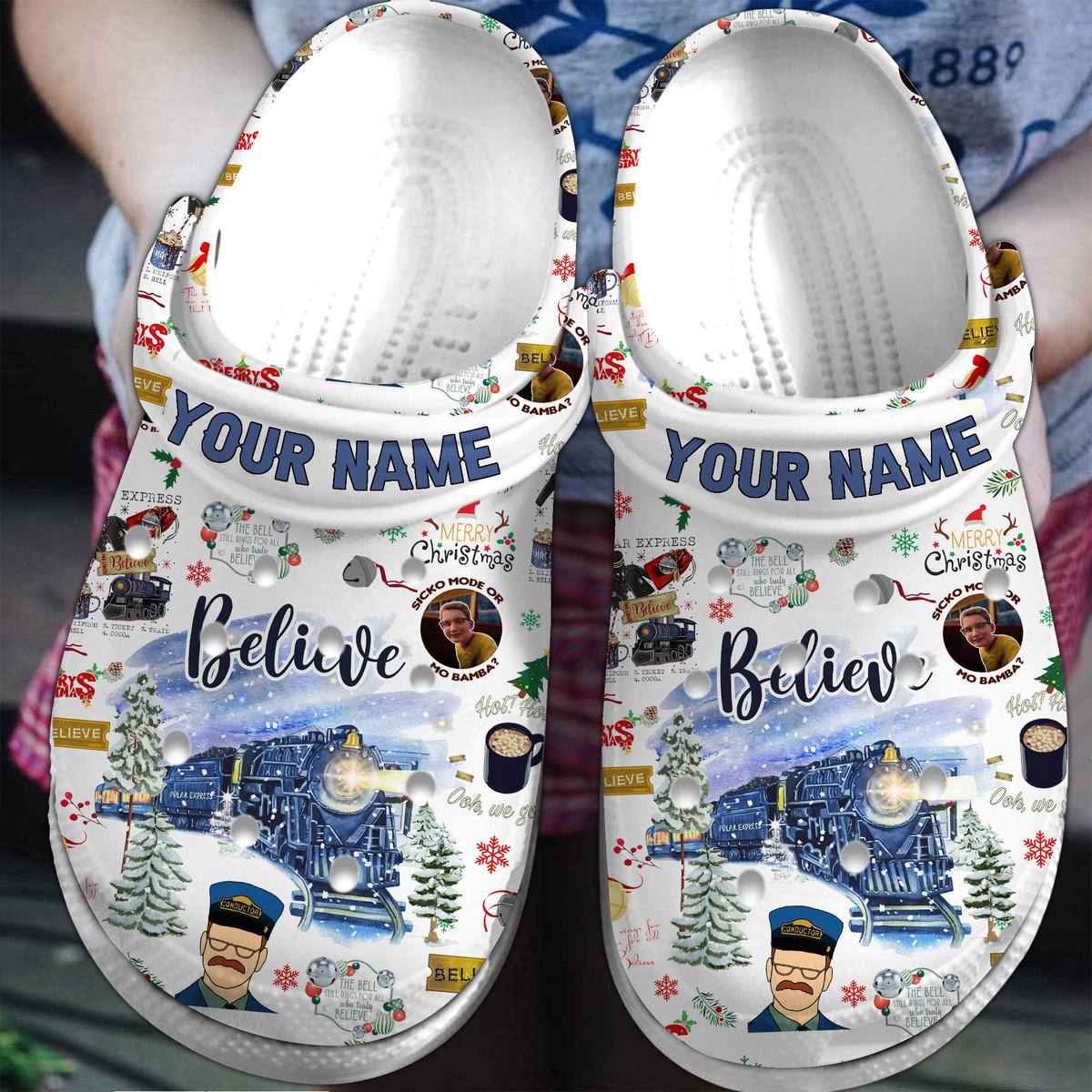 Believe Christmas Music Shoes, Farm Fresh Truck Sandals, Xmas Movie Slippers For Men Women, Believe Song Music For Christmas Gift