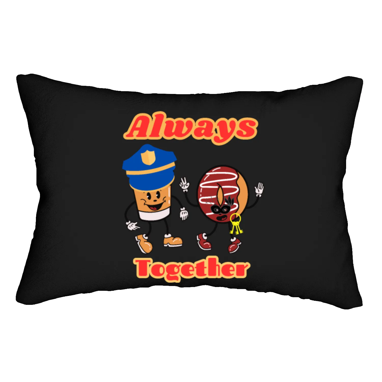 Caffe and donut Lumbar Pillows