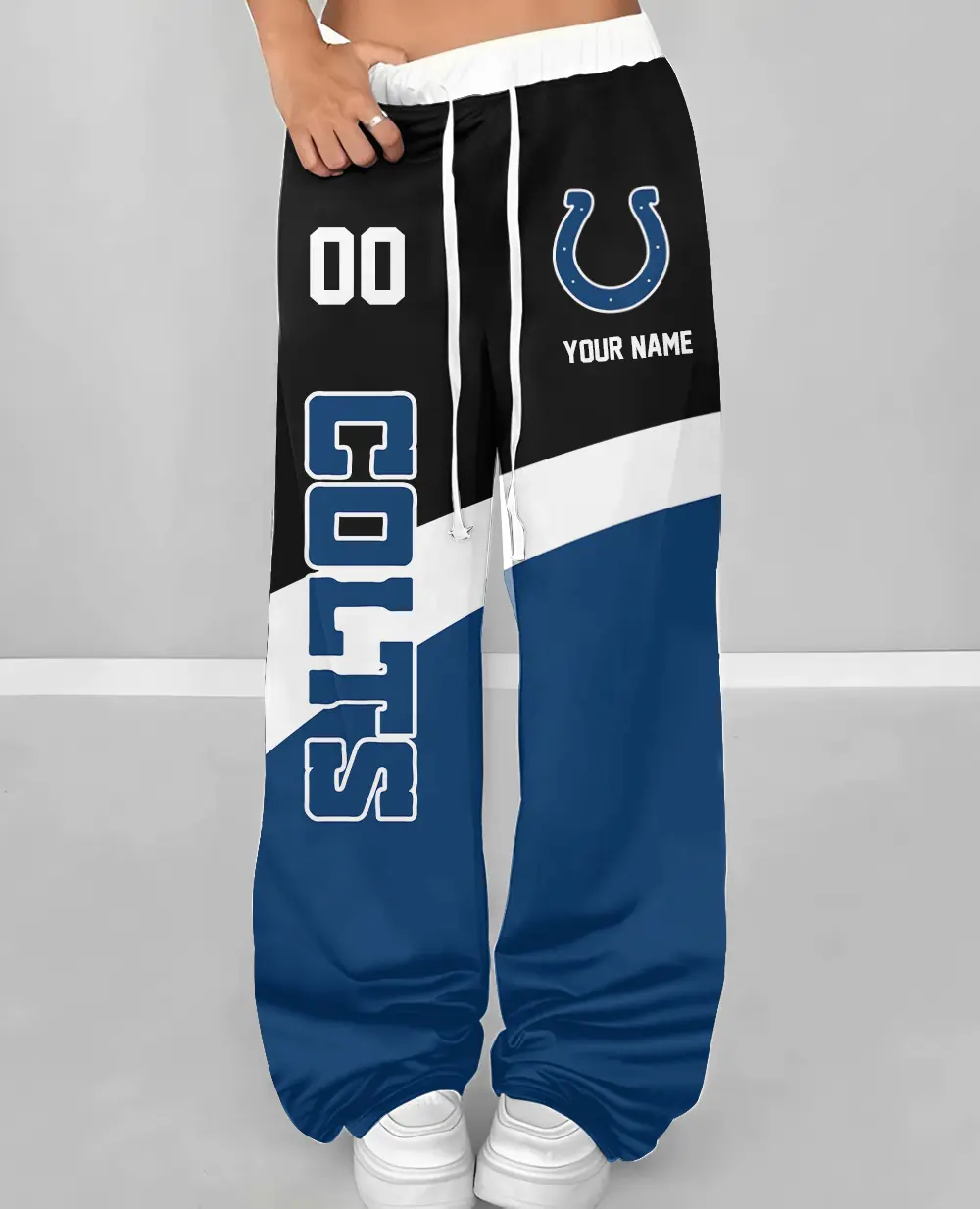 Indianapolis Colts Personalized Wide Leg Lounge Pants