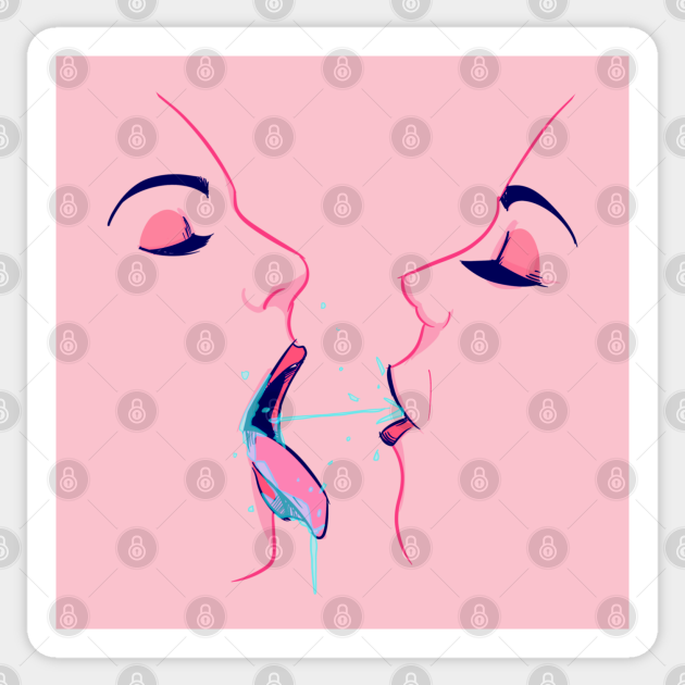 Spit - Lesbian - Sticker