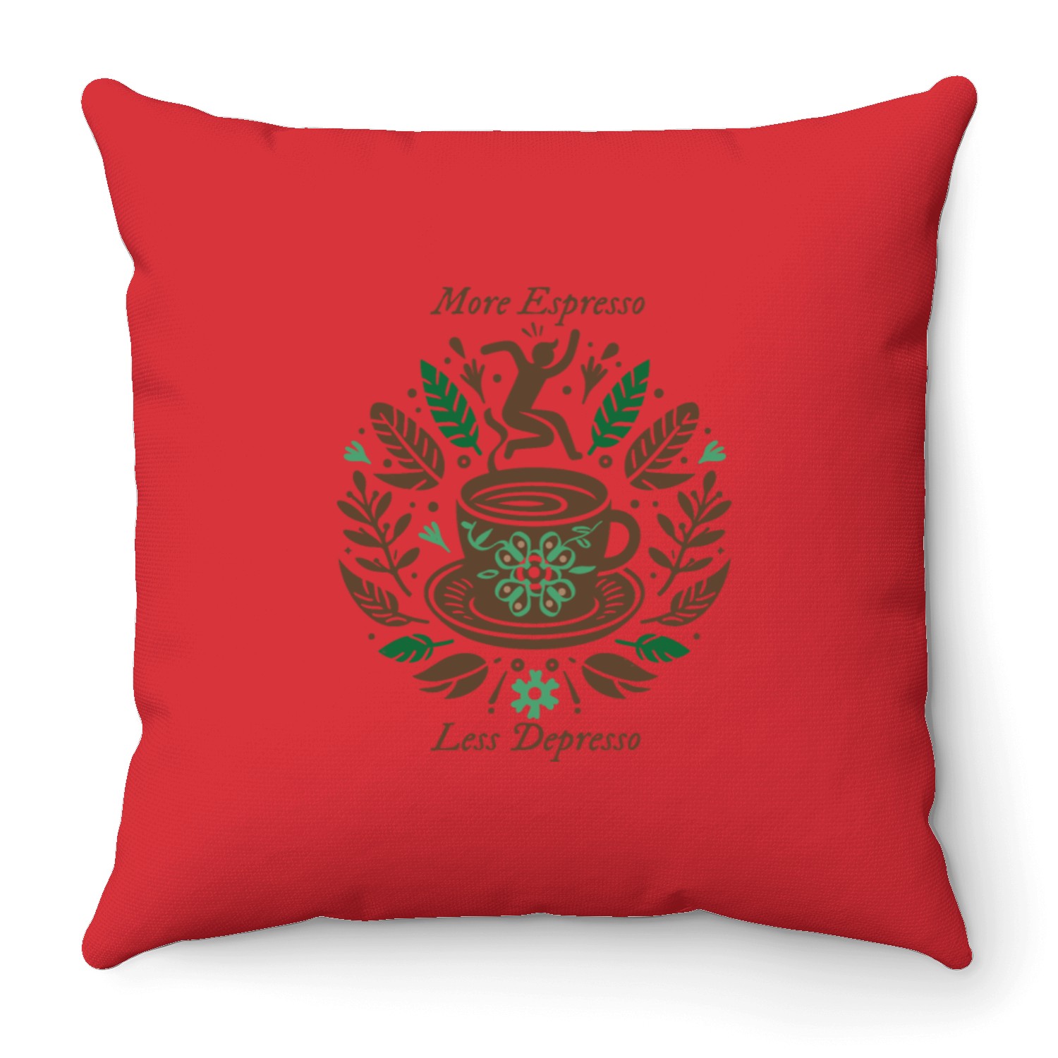Espresso Lover Coffee Throw Pillows