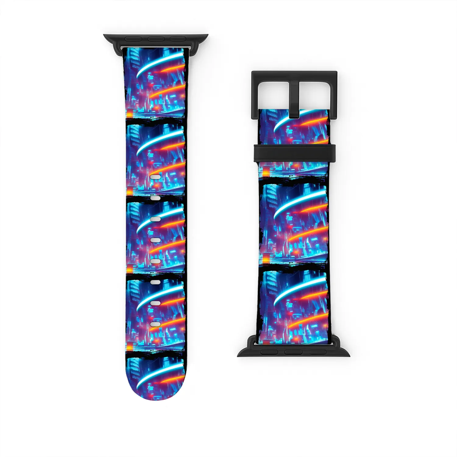 Cool Japanese World Japan Neon City Watch Bands For Apple Watch