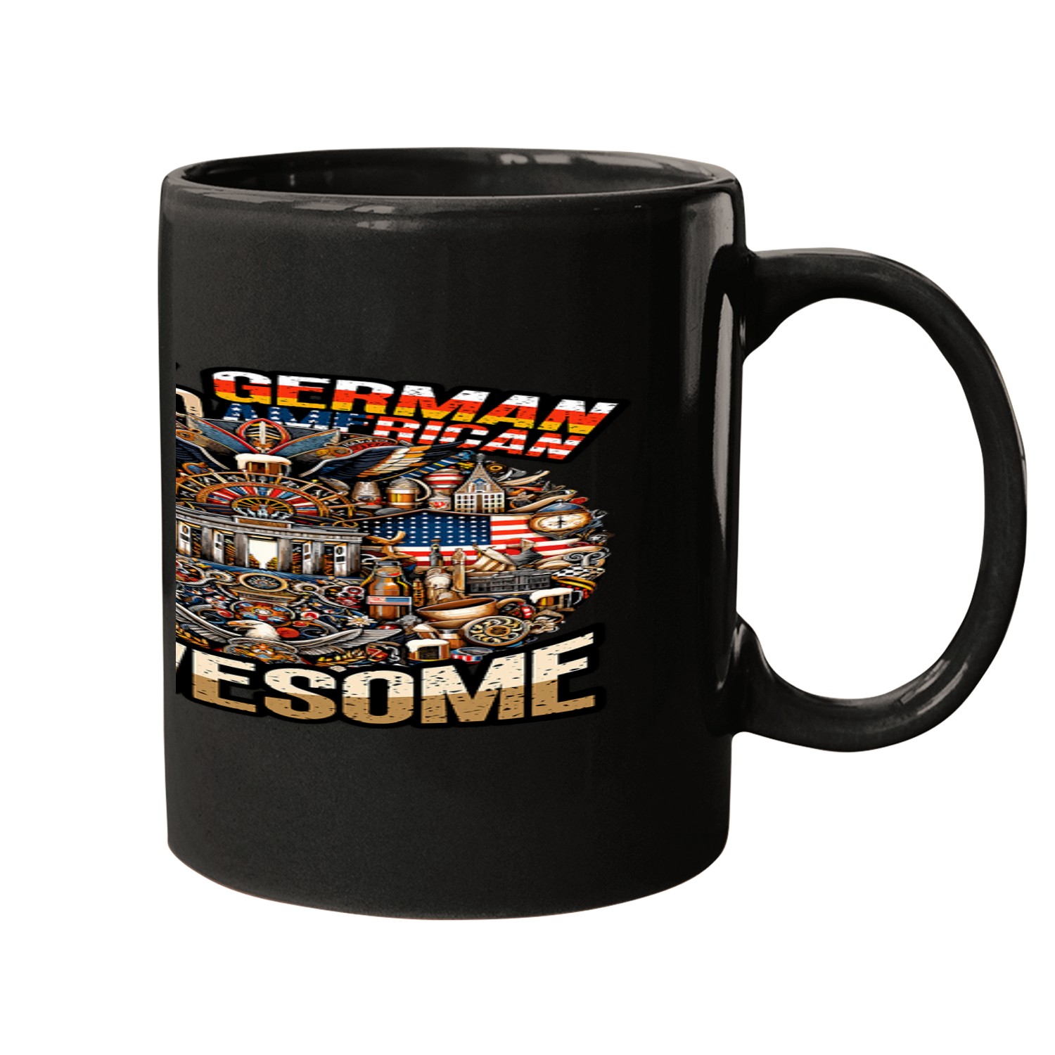 American German Dual Citizenship German American Mugs