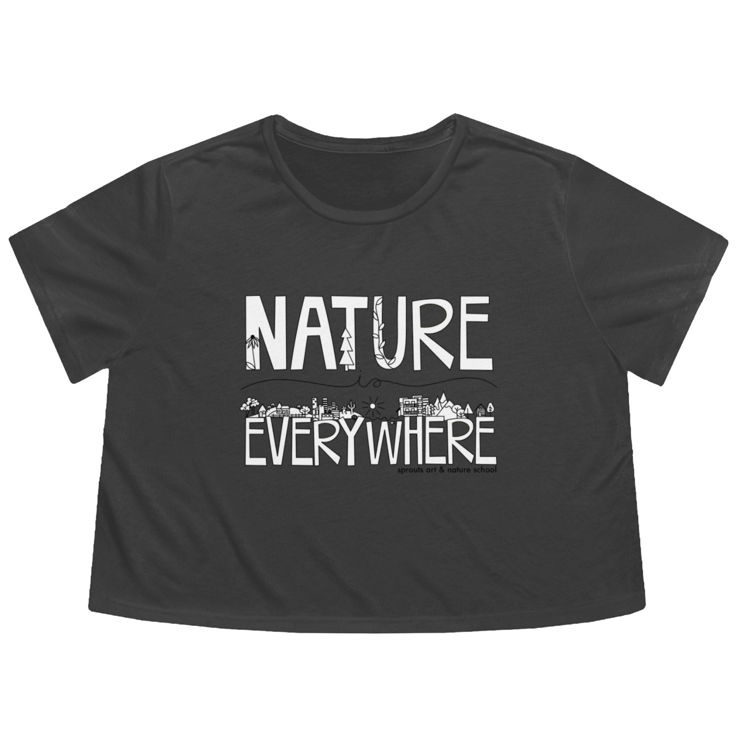 Nature is Everywhere Flowy Cropped Tees