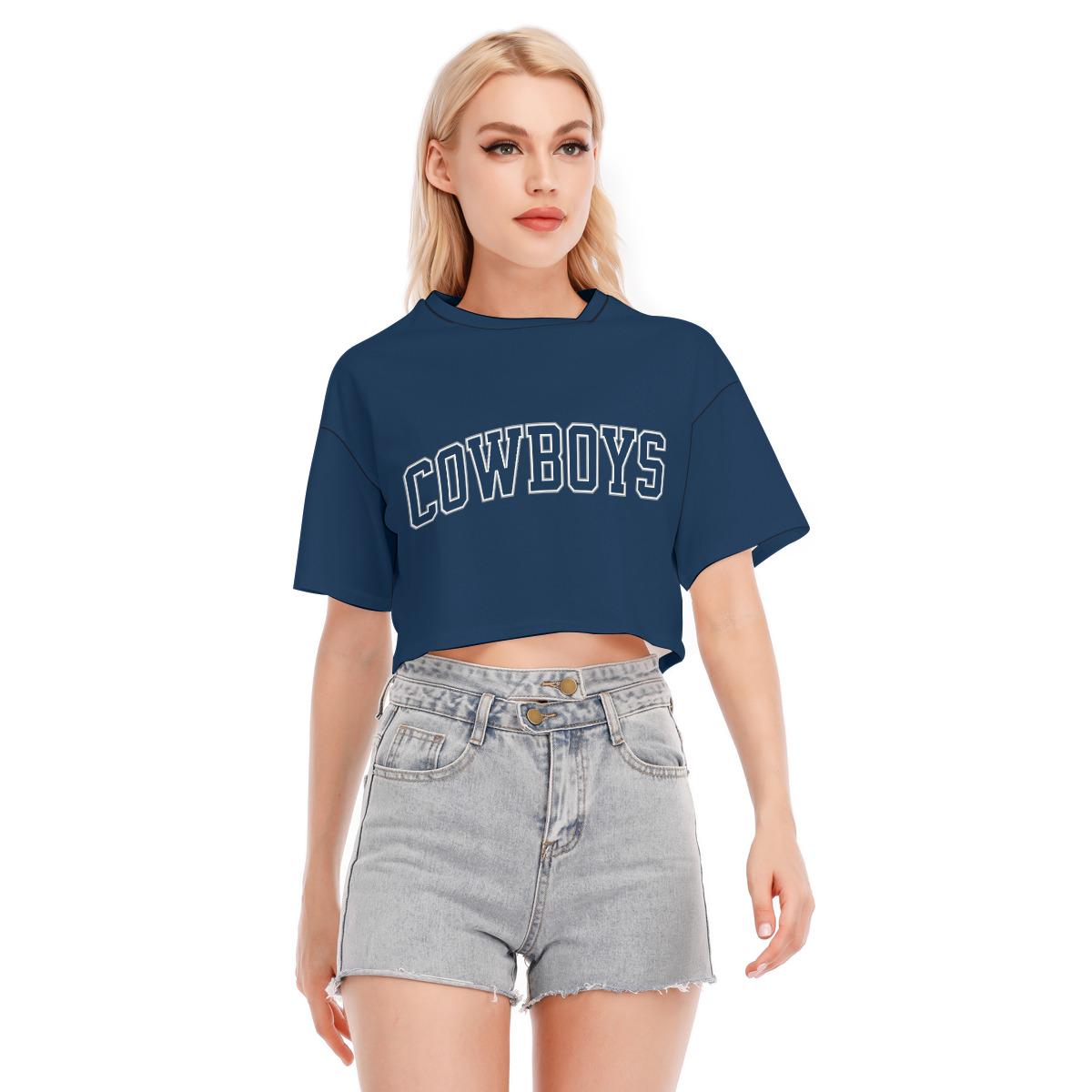 Cowboys Football Womens Crop Top, Sports Fan Clothing
