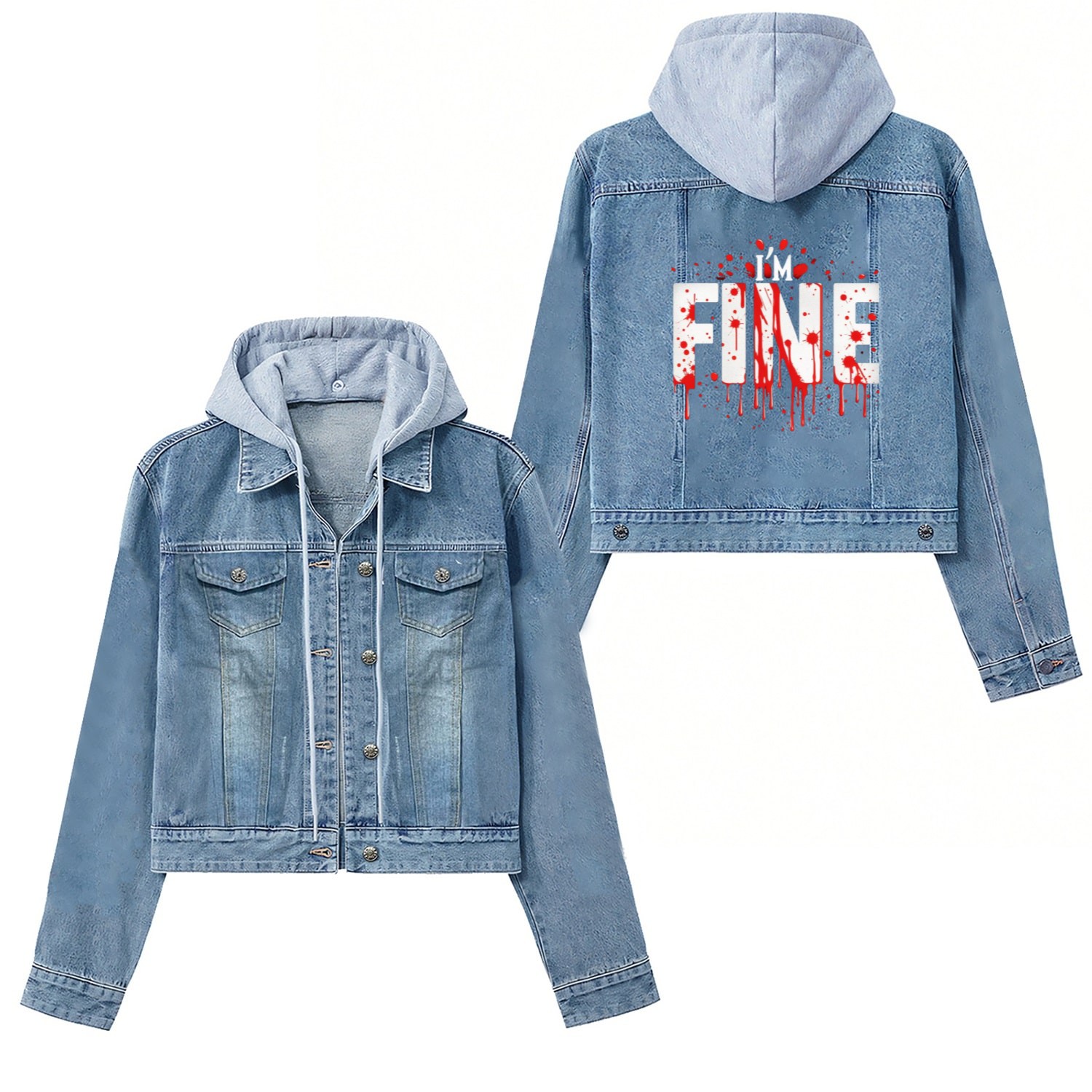 i m fine Women's Denim Jackets