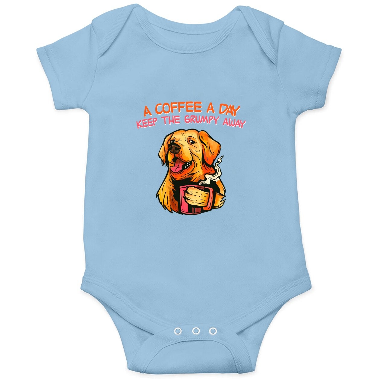 A Coffee A Day Keep The Grumpy Away Baby Bodysuit