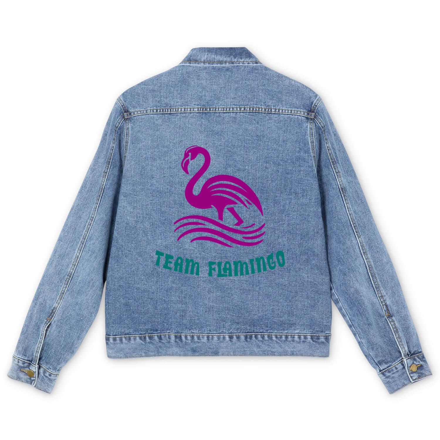 Team Flamingo Men's Denim Jackets