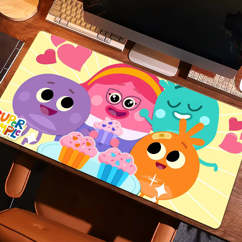 Mouse Cartoon Bumble Pad Large Desk Mat Keyboard PC Non-slip