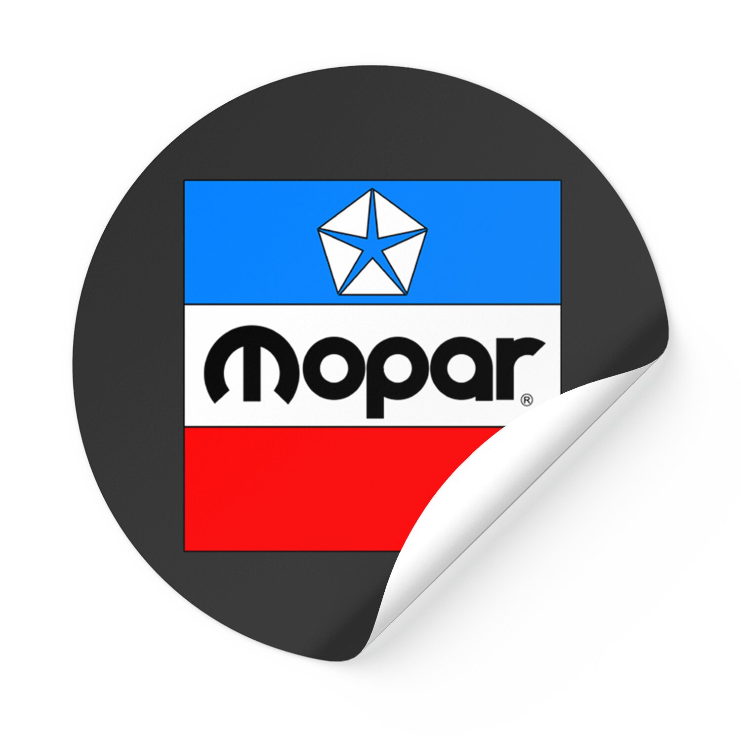 Classic Mopar Block Logo - Mopar - Sticker