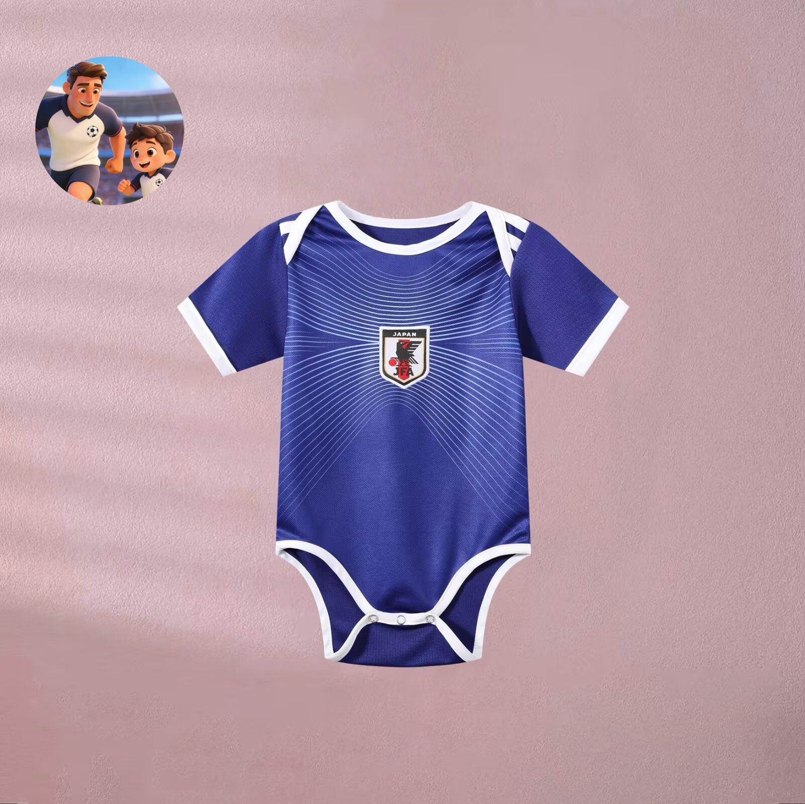 Japan National Team Home Baby Bodysuit | Soccer Fan Apparel
