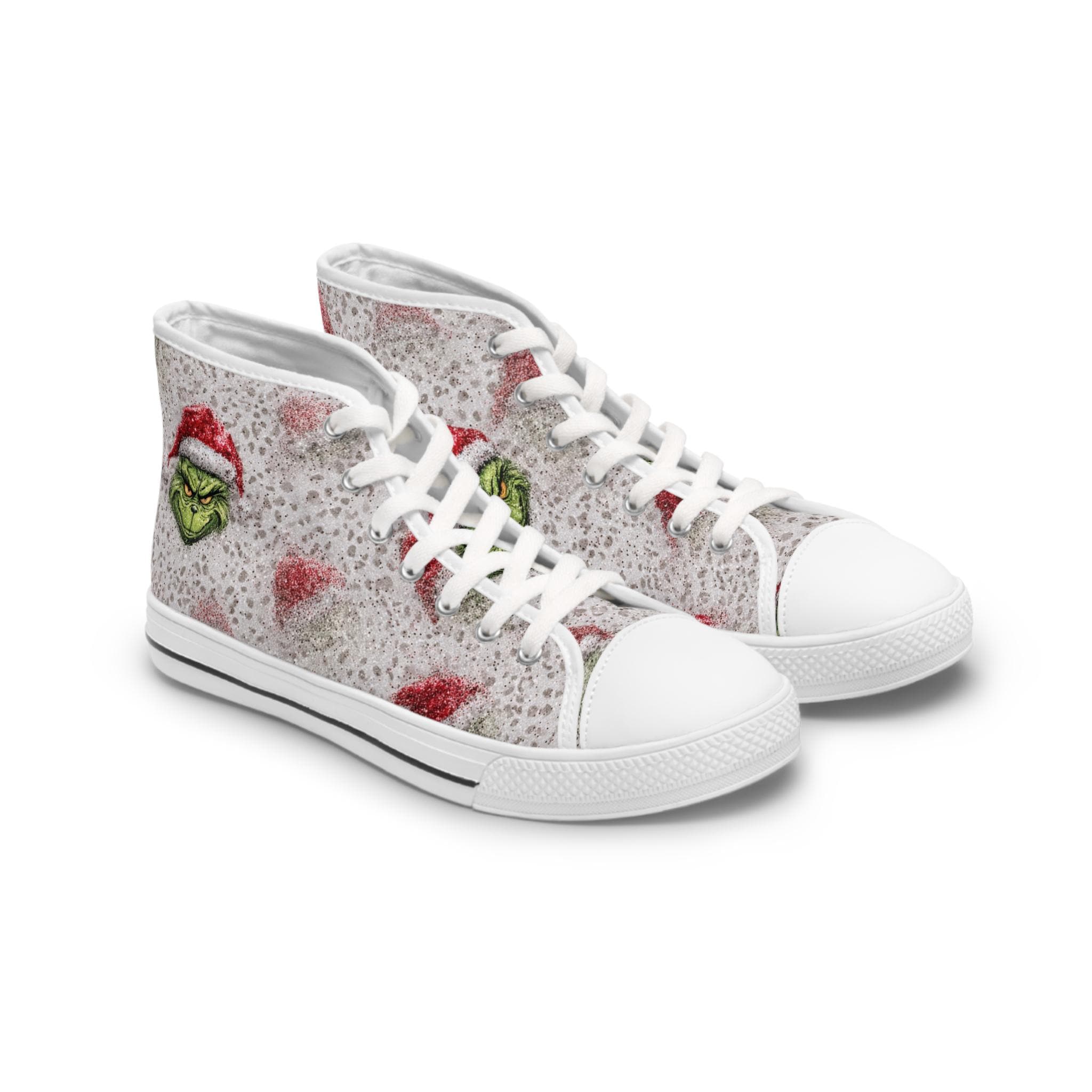 The funny character Leopard Print Christmas Women's High Top Sneakers