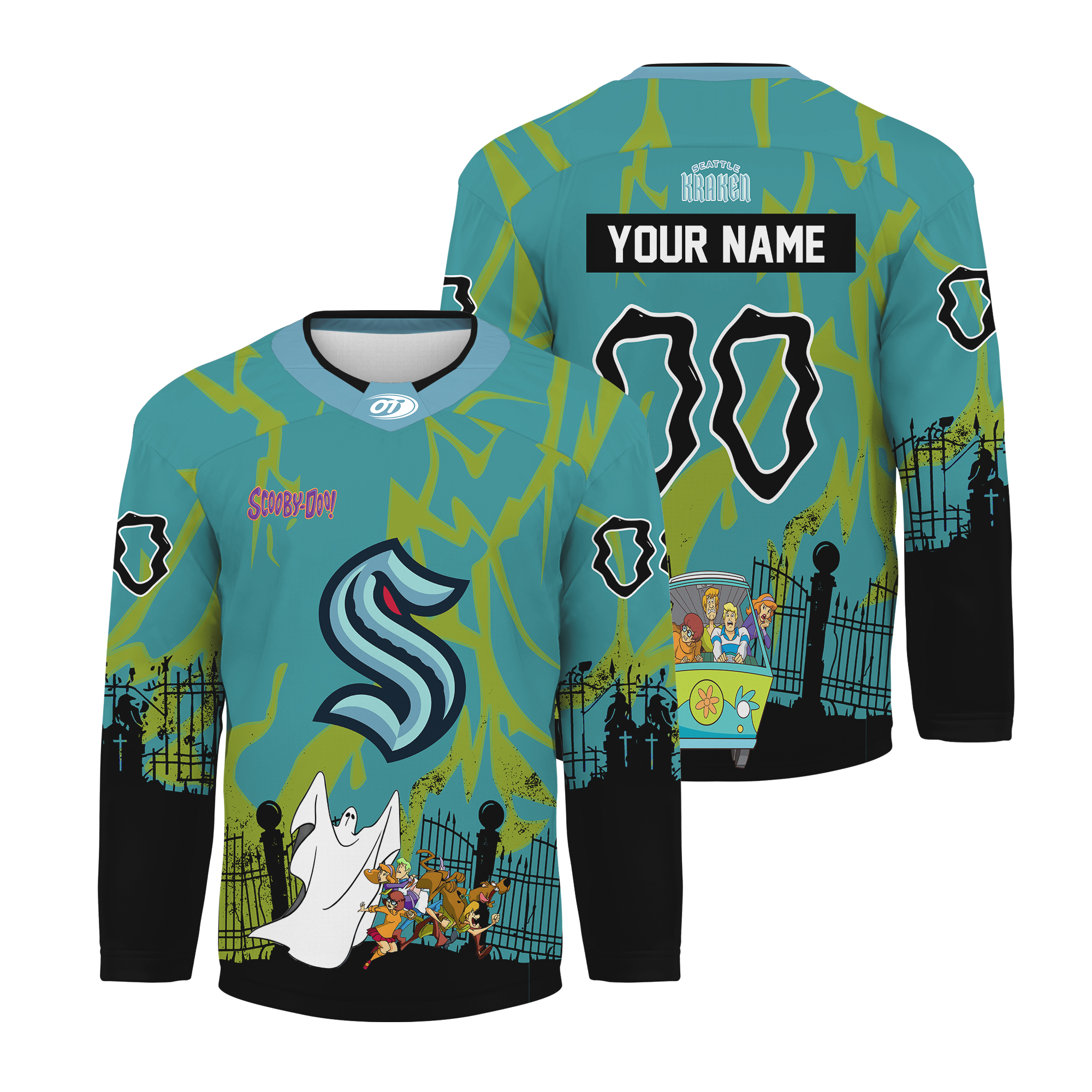 Personalized Seattle Scooby-Doo Hockey Jersey Gift For Christmas