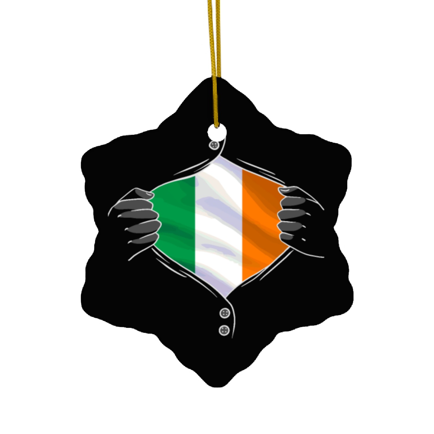 Ireland flag proud irish Ceramic Ornaments