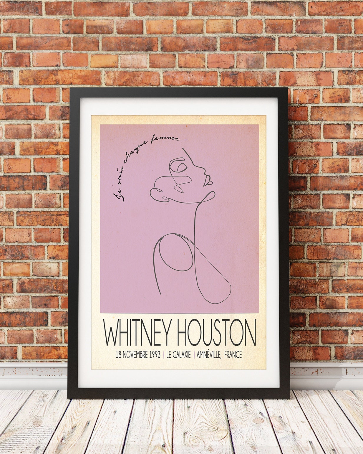 Whitney Houston, Live In France Poster