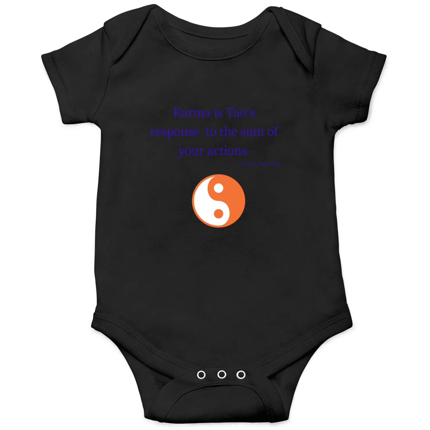 Karma is Tao's response to the sum of your actions Onesies