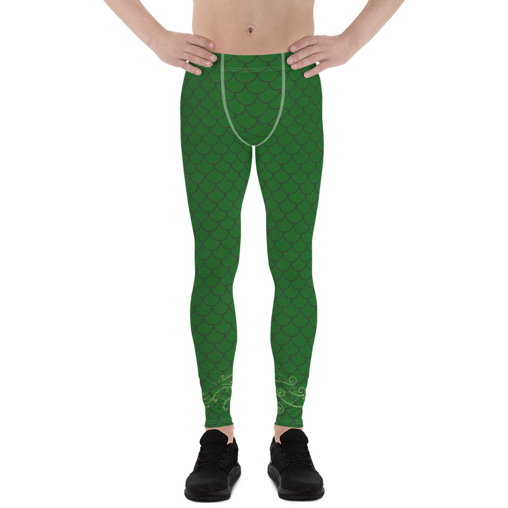 Mermaid Shell Princess Running Costume Men's Leggings