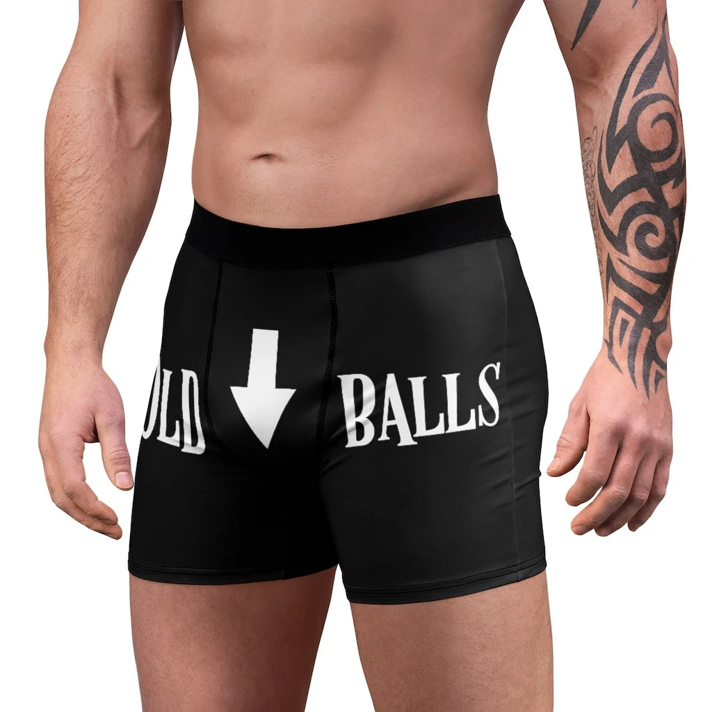 Funny Mens Old Balls Over the Hill Birthday Gag Gift Men's Boxer Briefs