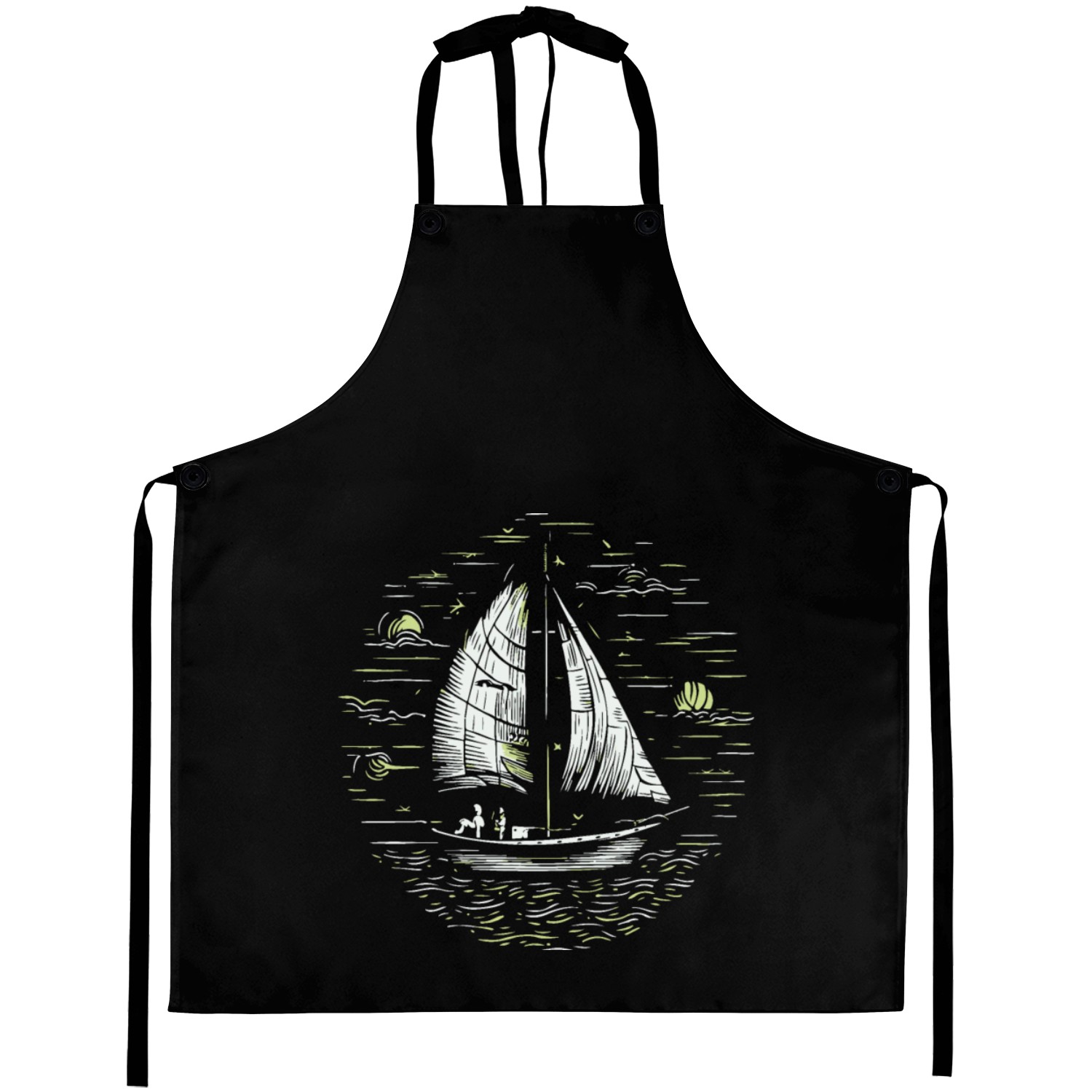 sea boat sail waves Aprons