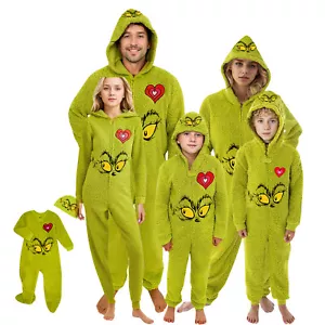 Funny Character Hooded Jumpsuit | Christmas Pajama Outfits | Family Matching Pajamas