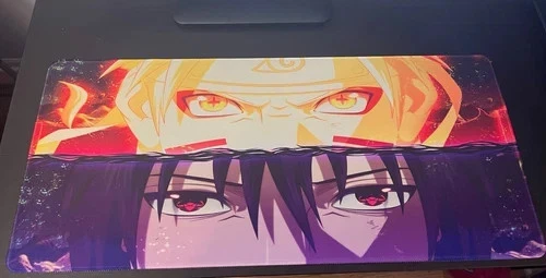 Narutoo Sage Mode & Sasuke Rinnegan Eye Gaming Mouse Pad, Anime Mousepad