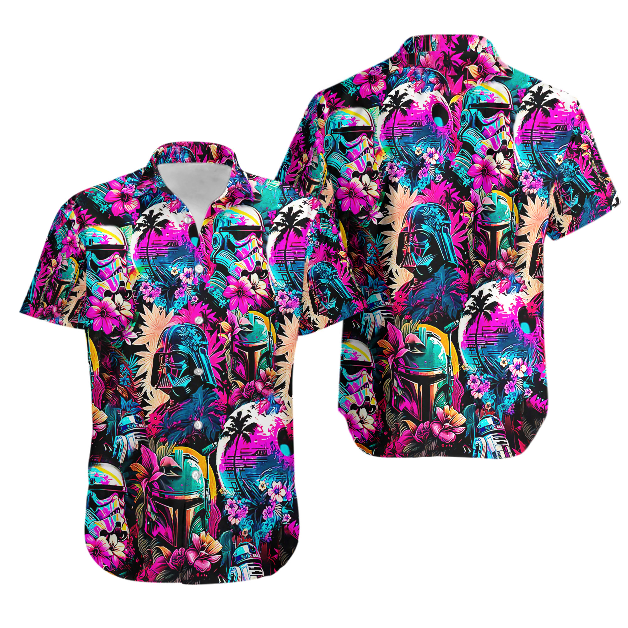 Special Starwars Synthwave 02 Hawaiian Shirt For Men Women Kids