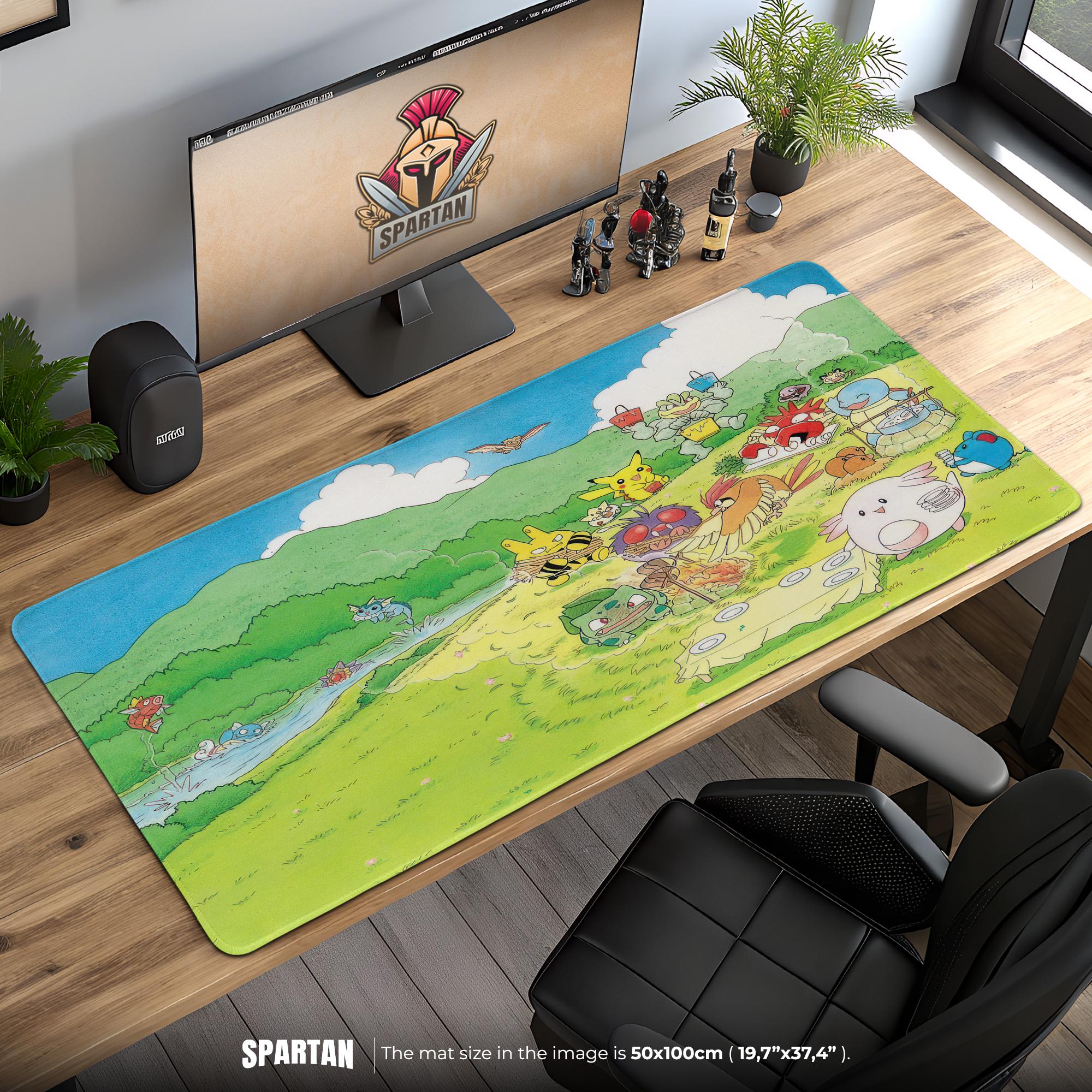 Kanto Picnic Pocket Mons Desk Mat