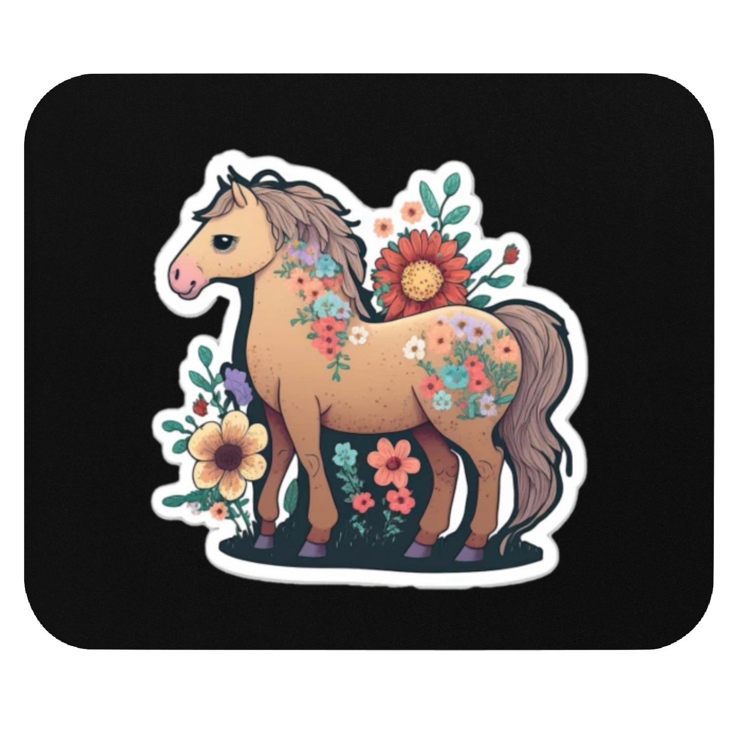 horse horses horse riding Mouse Pads