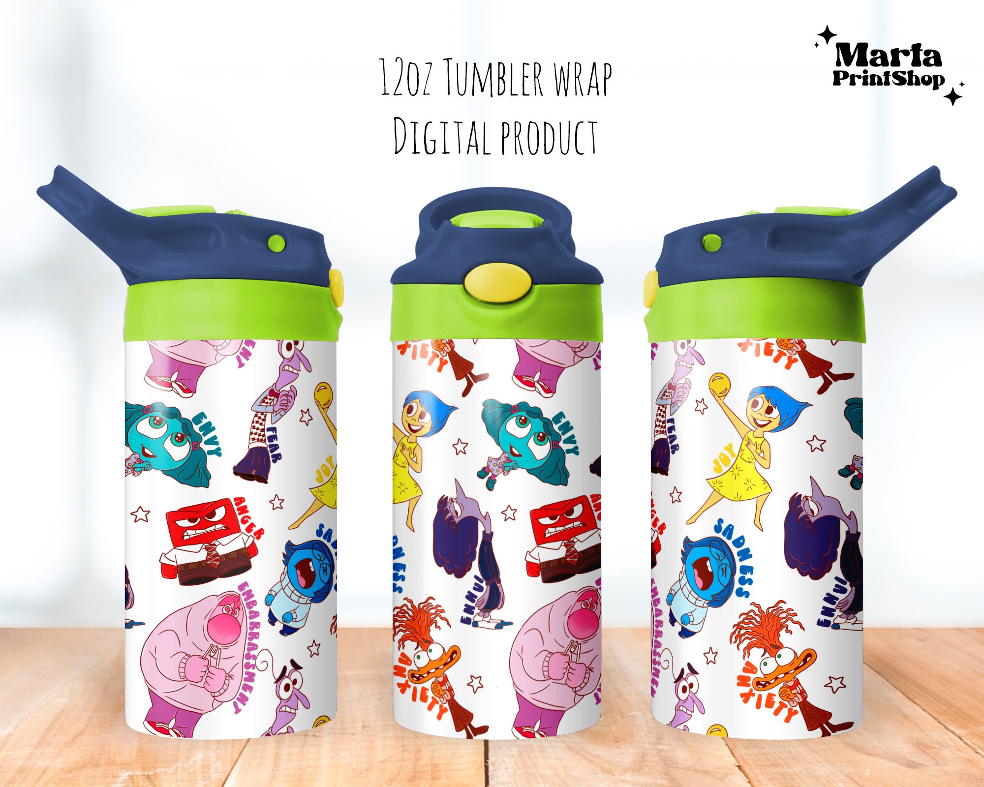 Emotions Sippy cup 12oz, Spring 12oz, Summer Flower Tumbler Sippy Cup Tumbler 12oz