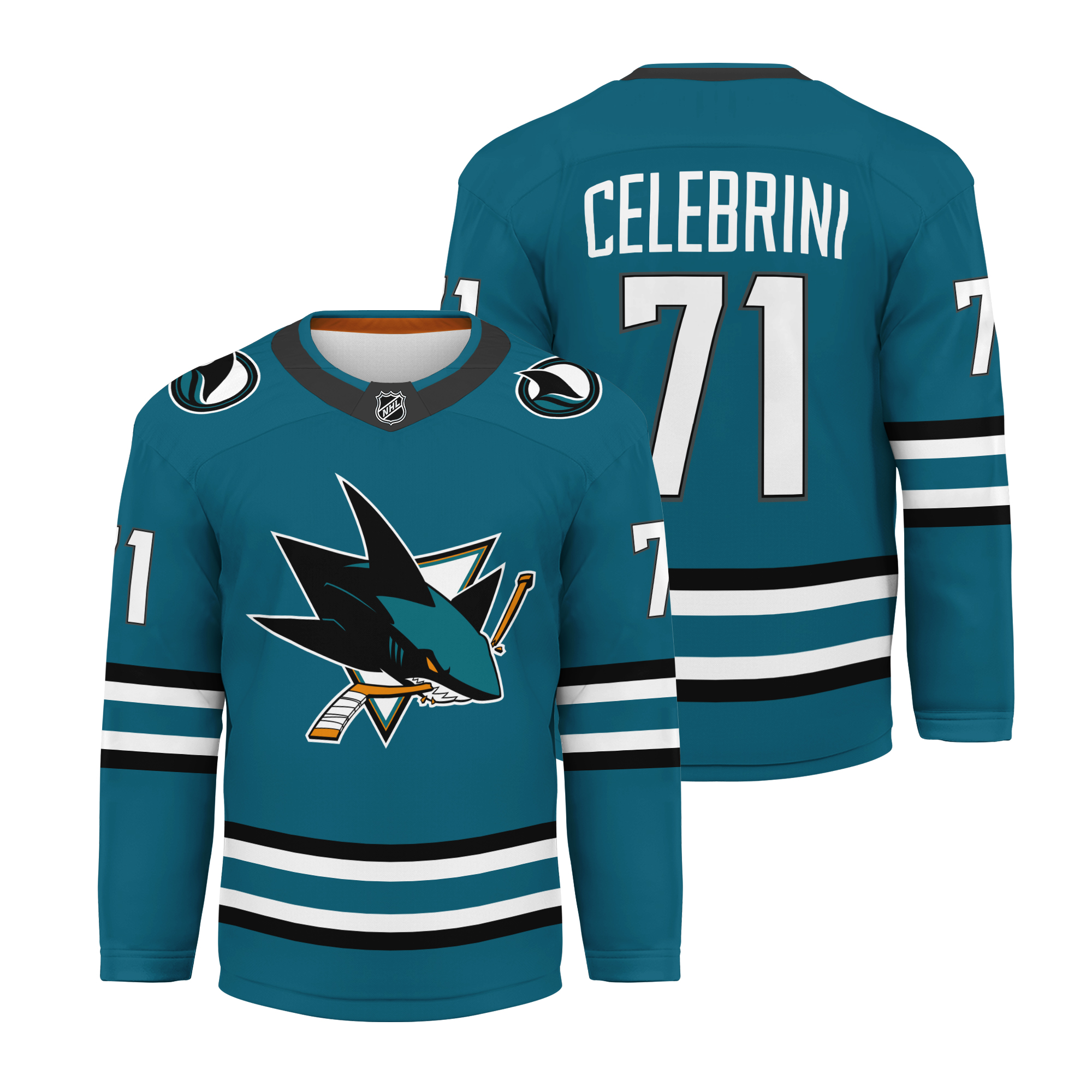 Macklin Celebrini Sharks 2025/26 Alternate Men´s Hockey Jersey