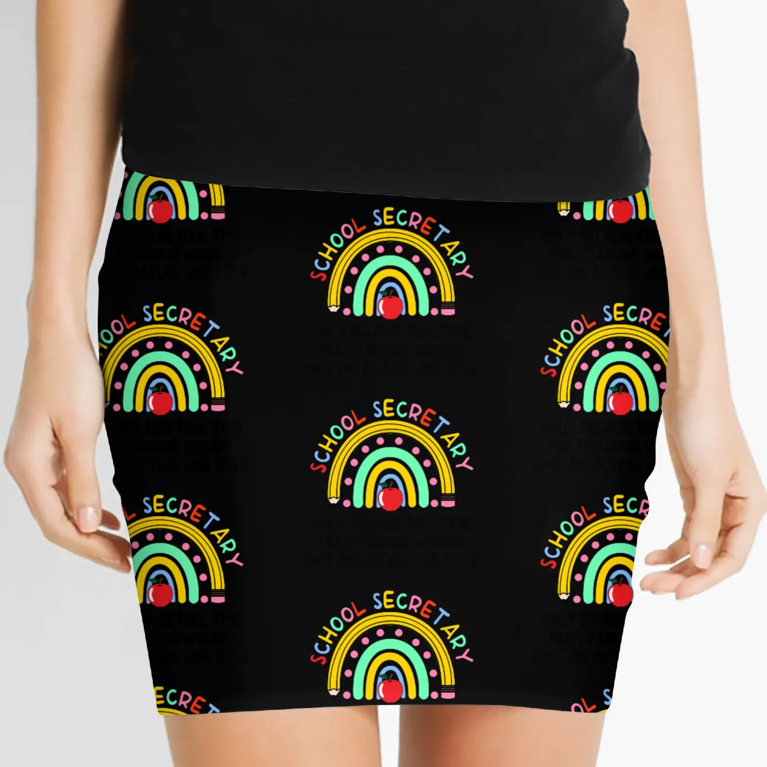 School secretary rainbow Women's Mini Skirts