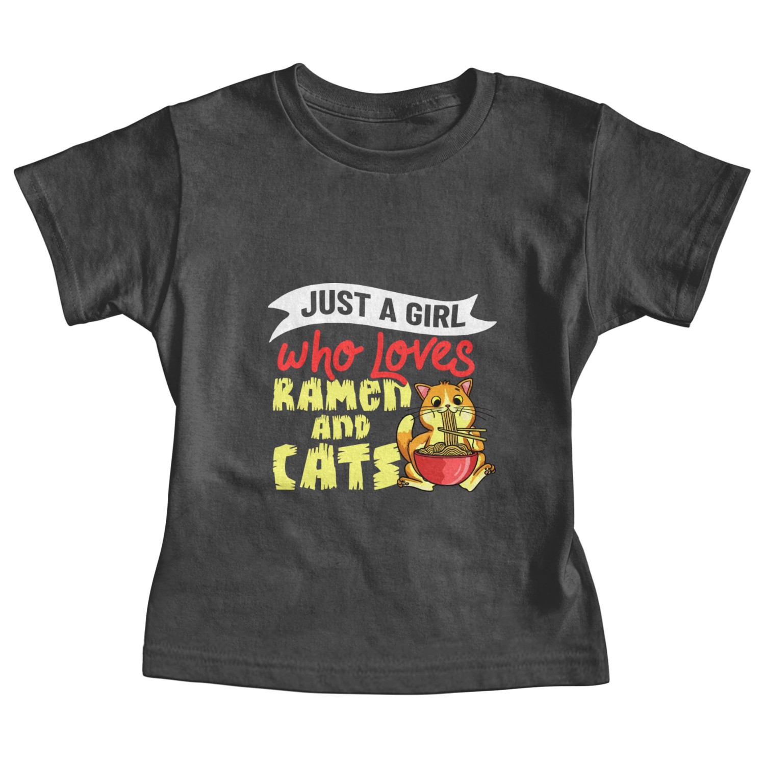 Ramen Cat Bowl Chicken Noodle Soup Japanese Baby Tees