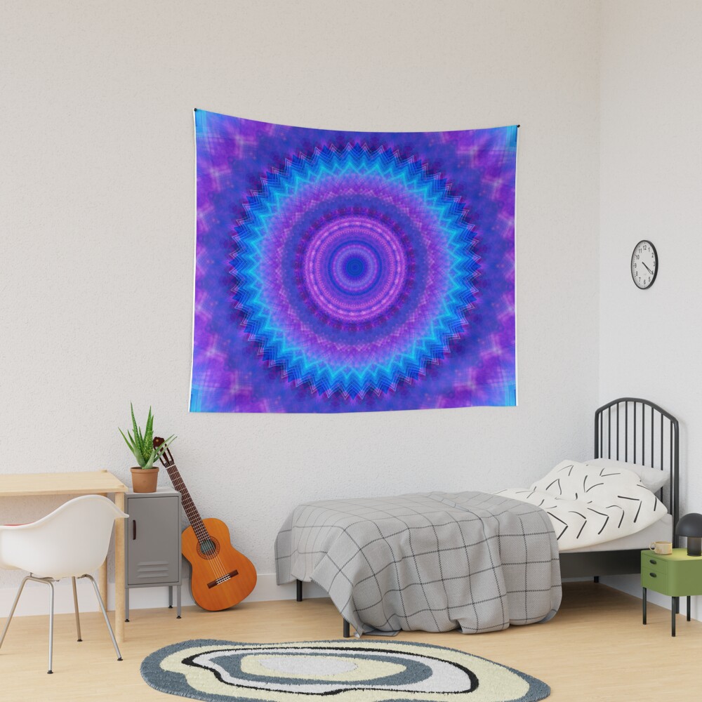 Tie Dye Stardalla Tapestry, Retro Tapestry, Back to School Gift Idea, For Decoration, Home and Living