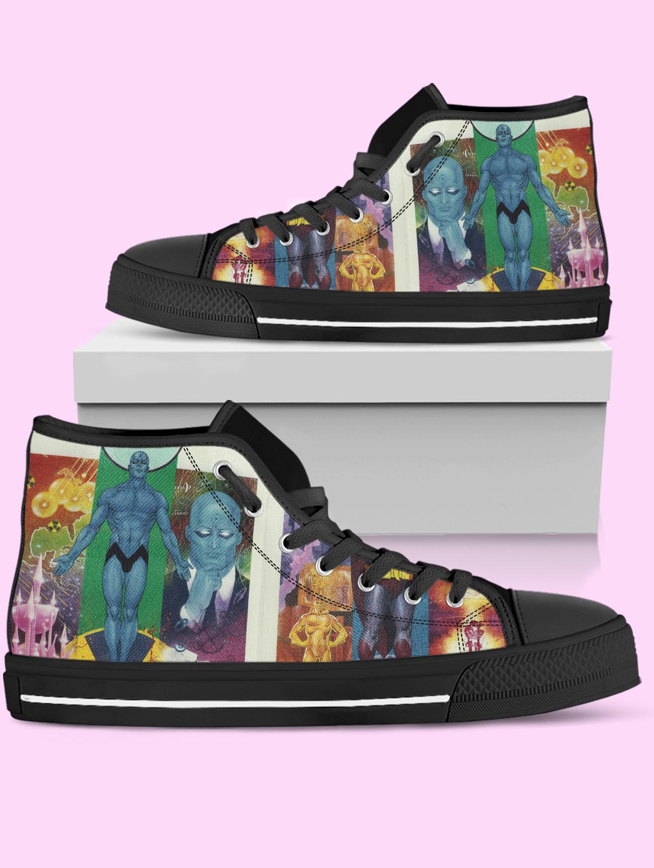 Watchmen High Top Shoes, Dr Manhattan Sneakers for Women, Men