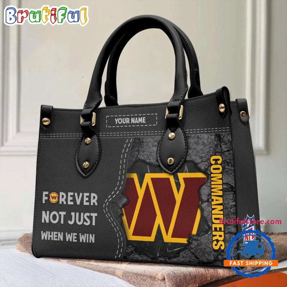Custom Washingtons Team Commanders Forever Leather Bag, Woman Leather Bag