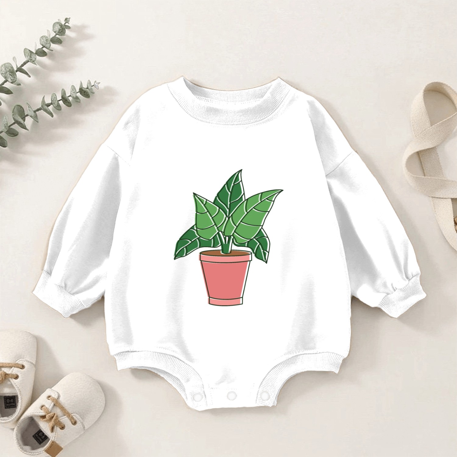 plant 2 Baby Romper Sweatshirts
