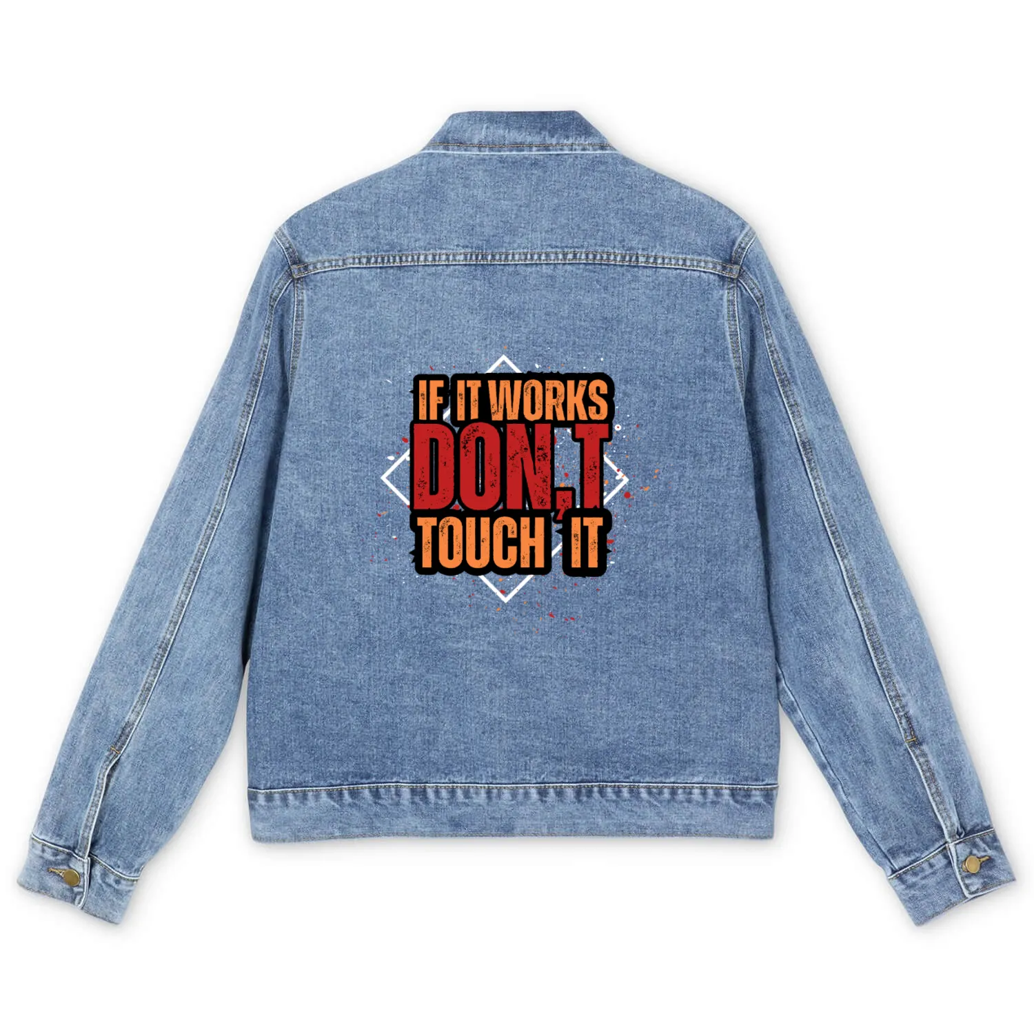 dont touch it Men's Denim Jackets