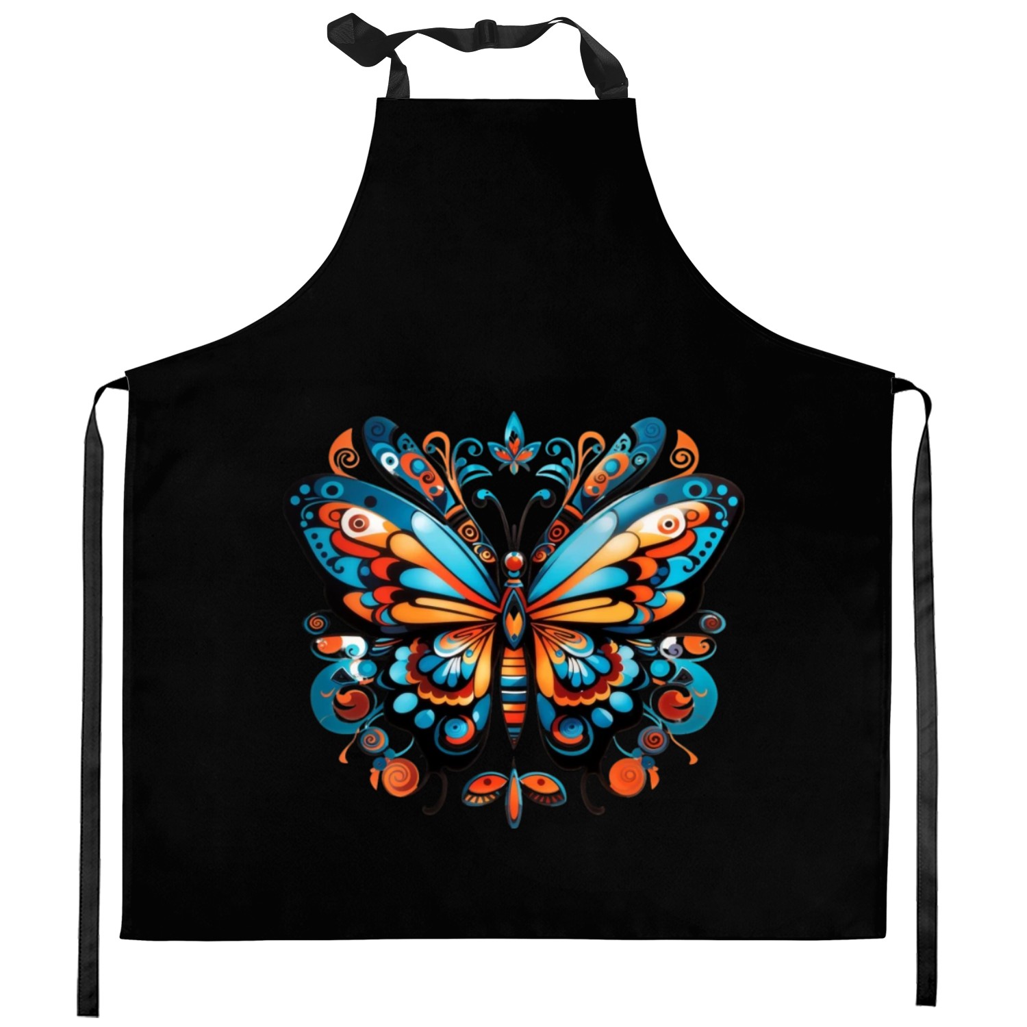 Aztec Butterfly Rainbow Butterfly Women’s Kitchen Aprons