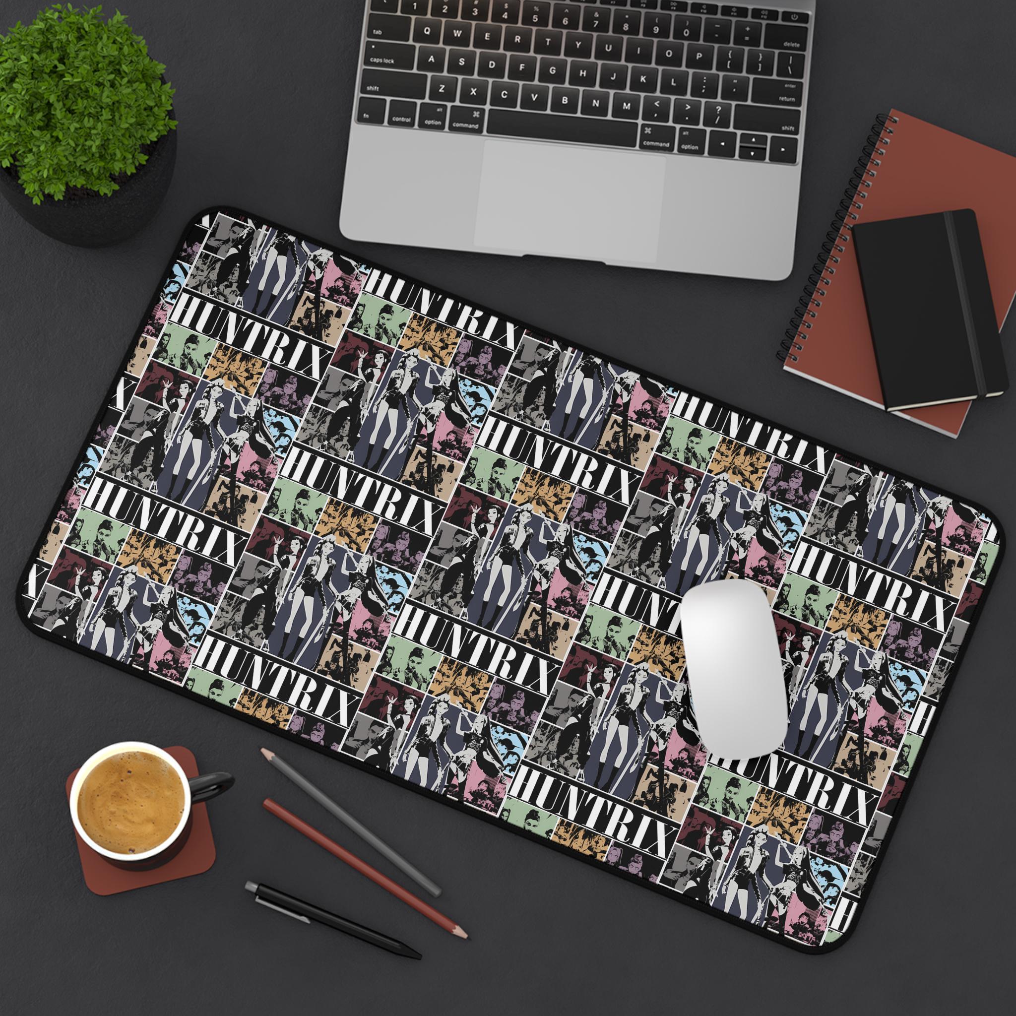 Huntrix Kpop Desk Mat Comic Panel Gamer Mousepad Extended K-pop Girl Group Mouse Pad for Fans