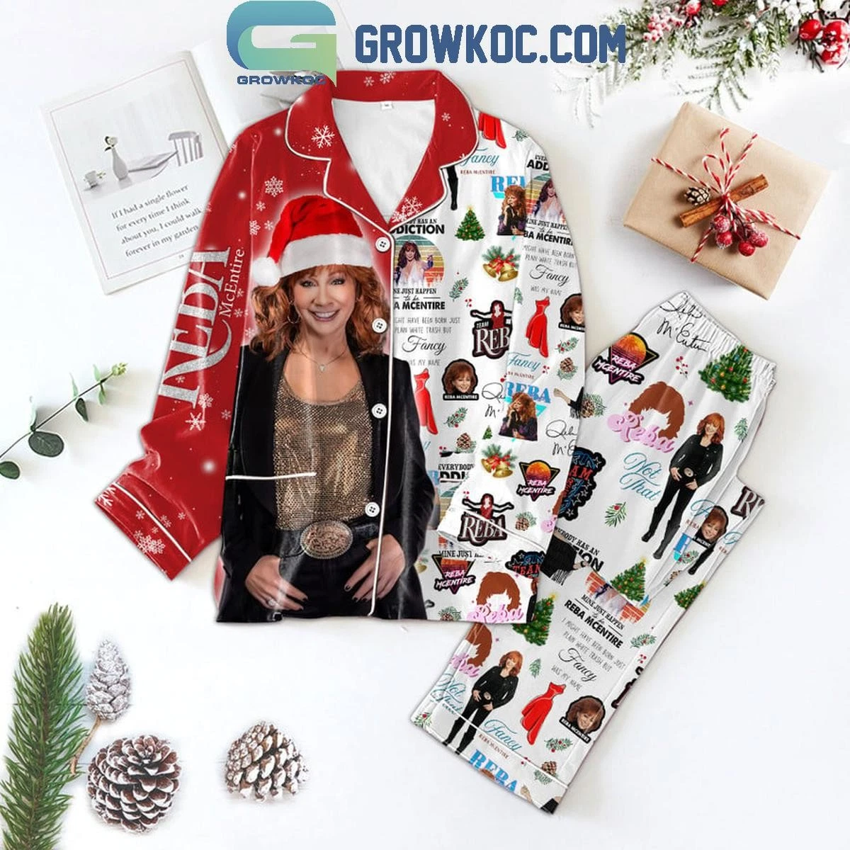 Reba McEntire Merry Christmas Not That Polyester Pajamas Set