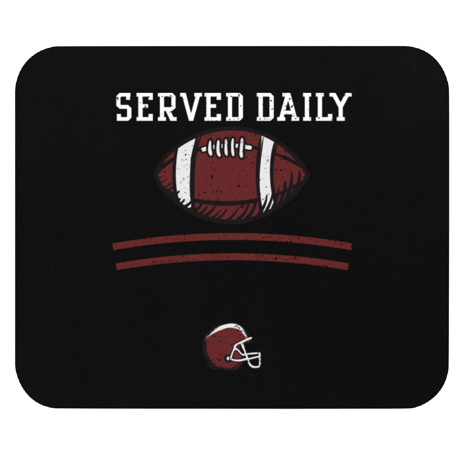 Served Daily - Football Mouse Pads
