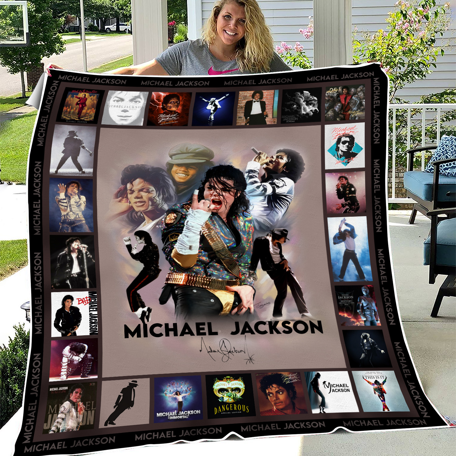 Michael Jackson Fleece Blanket | Christmas Gift | Gift Idea For Fans