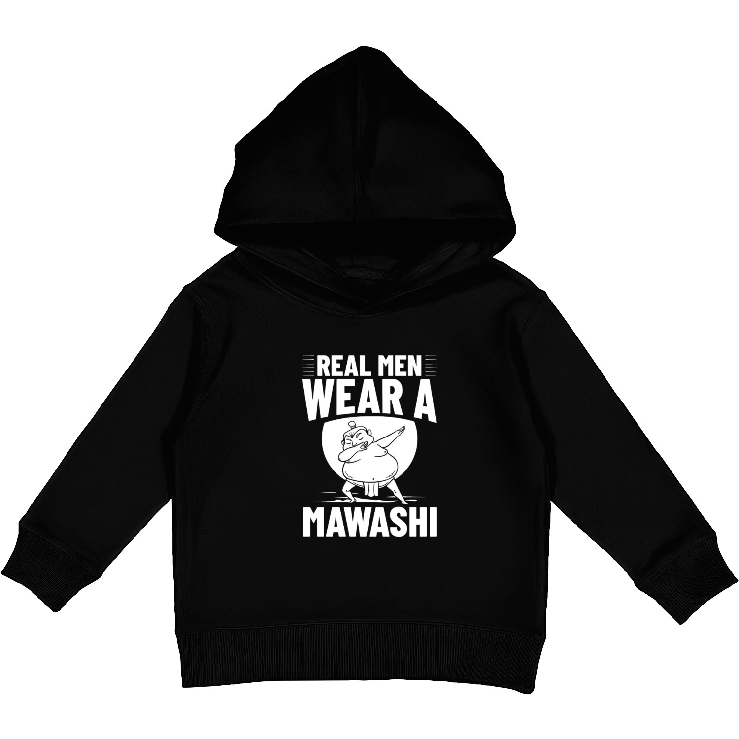 Sumo Wrestling Japanese Wrestler Sport Mawashi Kids Pullover Hoodies