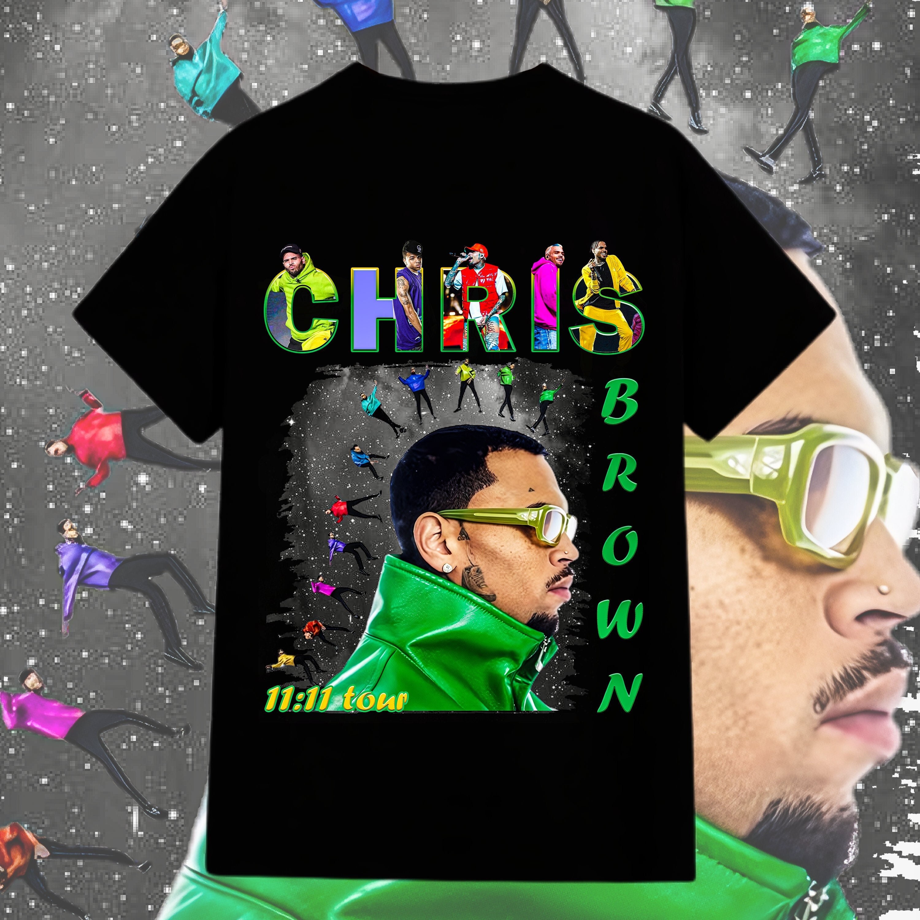 Chris Brown 1111 tour Shirt, Chris Brown Bootleg Shirt, Chris Brown Fan Shirt, Chris Brown 2024 Tour, Chris Brown 11 11 Tour Shirt
