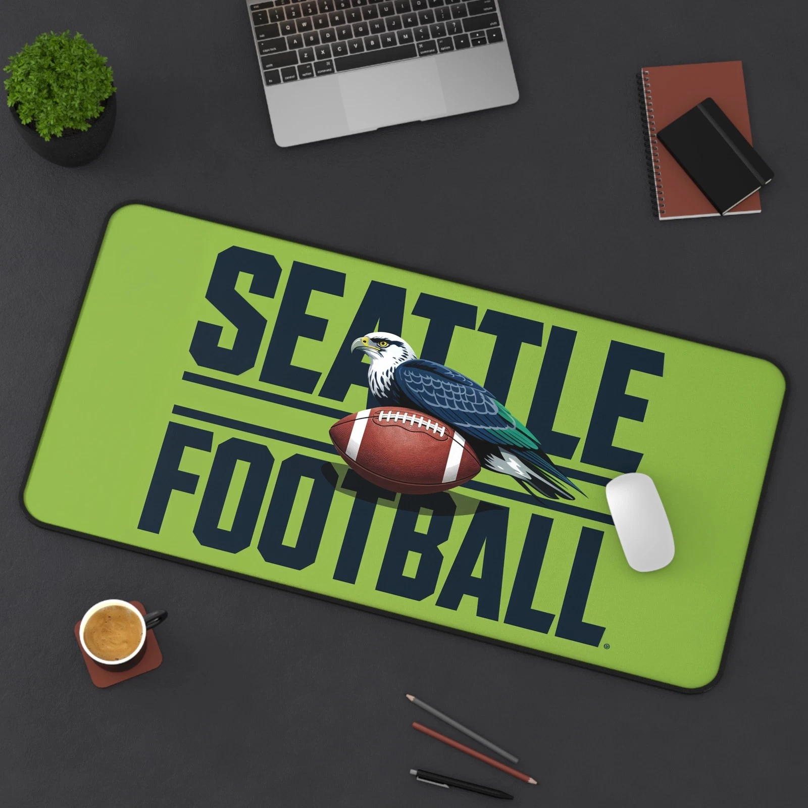 Seattle Football High Def Print Non Slip Desk Mat Office Home football