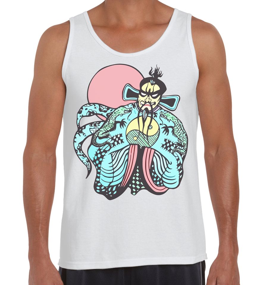 Big Trouble in Little China Vest Top - Kurt Russell Fu Manchu 80s Men's All Over Print Shirt