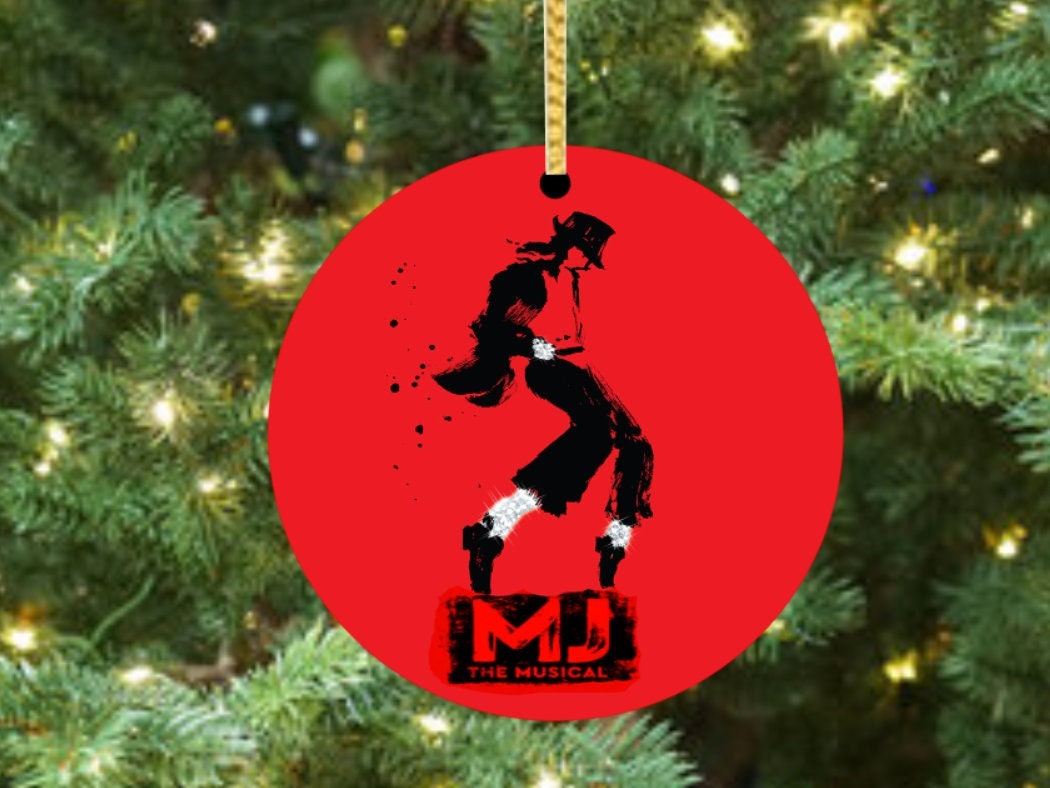 MJ The Musical - Broadway Ceramic Christmas Ornament
