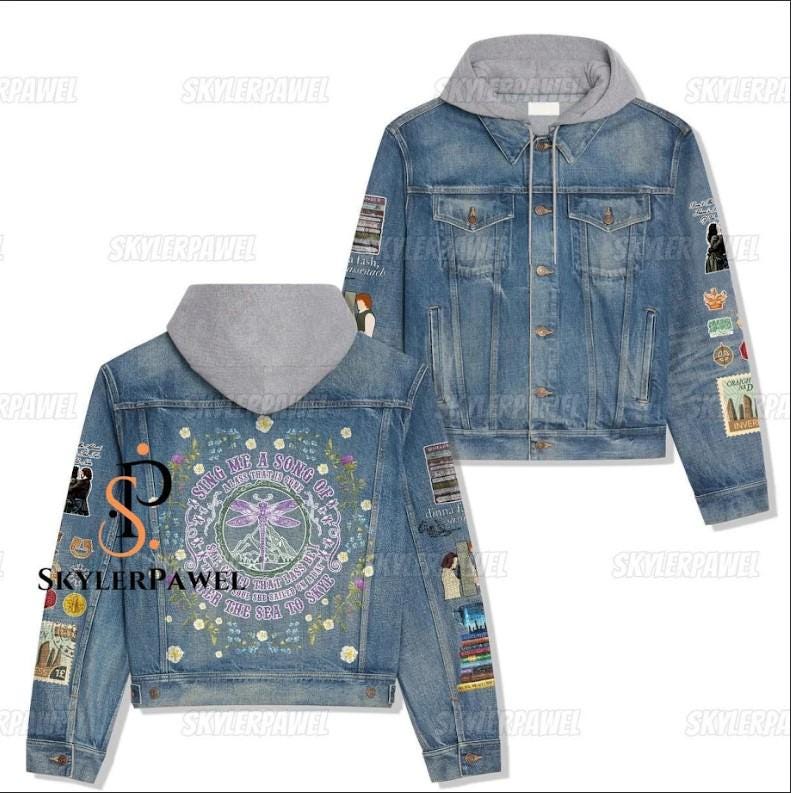 Outlander Youth Jacket, Outlander Denim Jacket, Outlander Jacket, Outlander Jean Jacket, Outlander Gift, Outlander Jacket Women