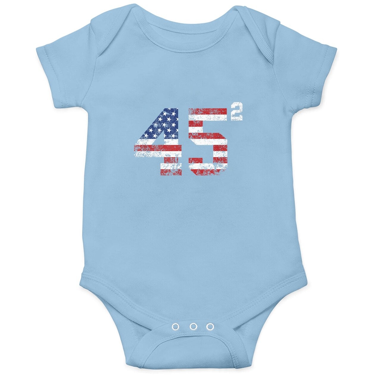 Trump 2024 45 Squared Second Term Usa Vintage Baby Bodysuit
