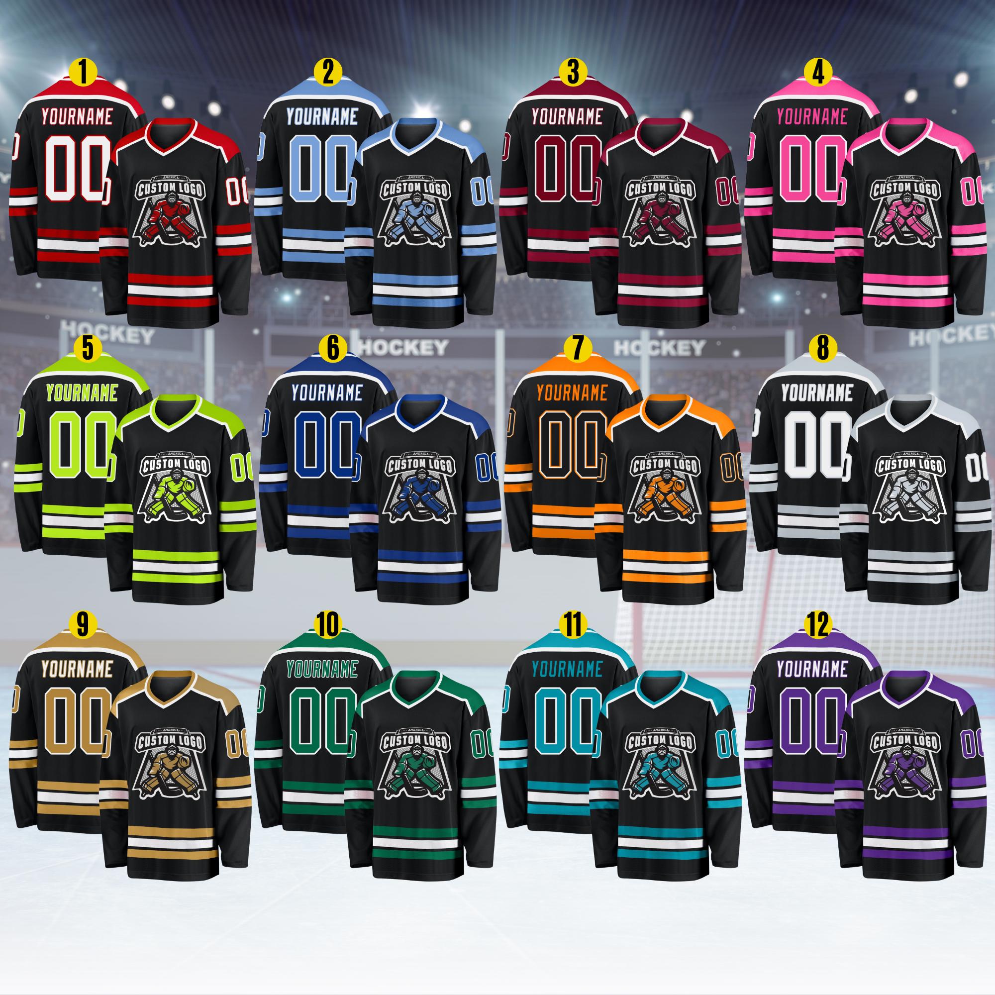 Custom Ice Hockey Jersey for Men Women Youth,Sweatshirt Personalized Name Number,Hockey Shirts Sports Uniform for Hockey Fans Gift H5
